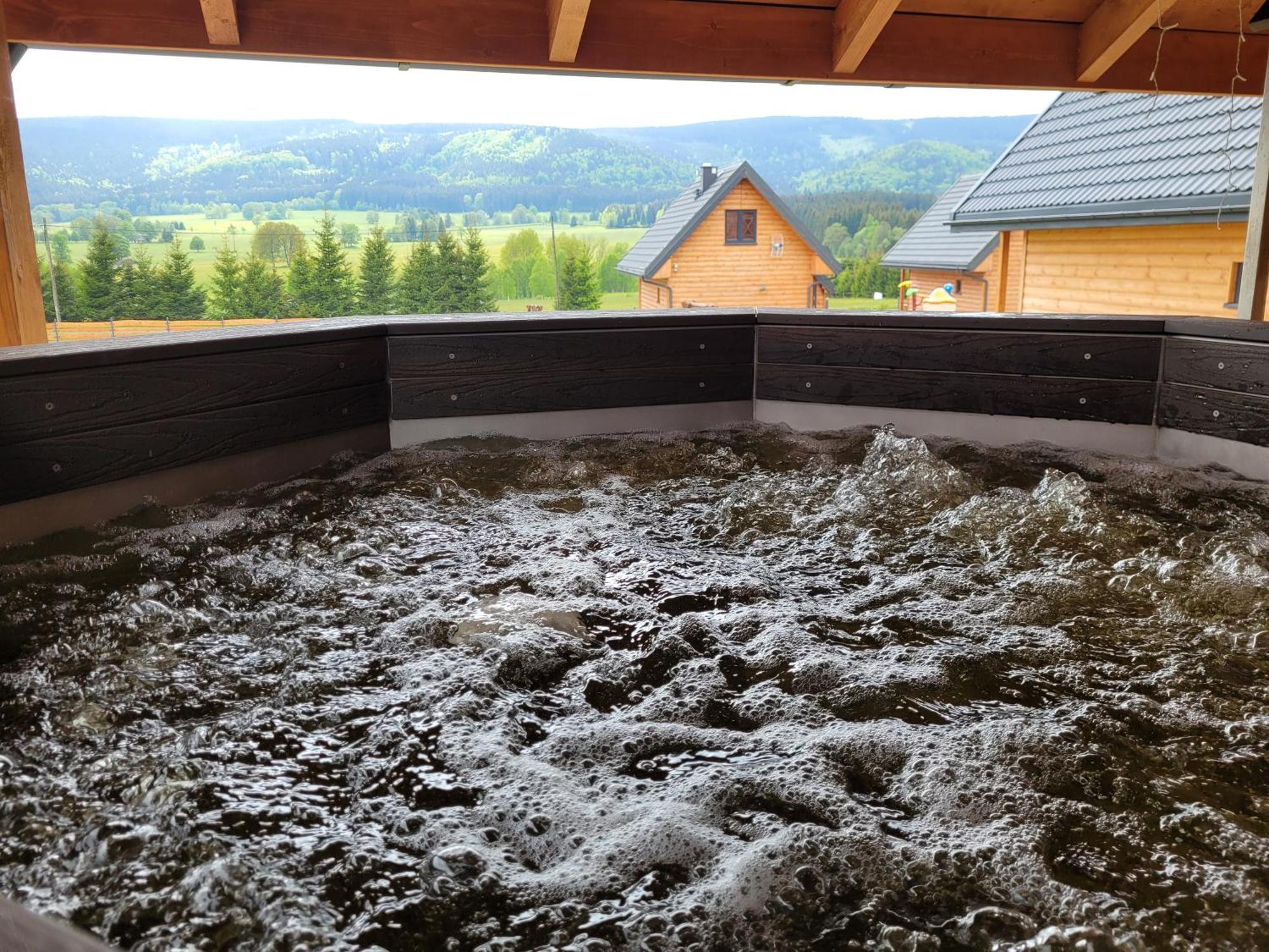 Osada Orlica Klimatyczne Domki Z Widokiem Na Gory I Termalnym Spa Sauna Jacuzzi 4 Km Od Zieleniec Ski Arena Lasowka Exterior photo